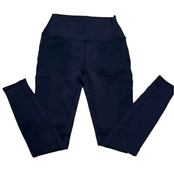 Alo NWT High-Waist Cargo Leggings BLACK SIZE XS - Picture 8 of 8